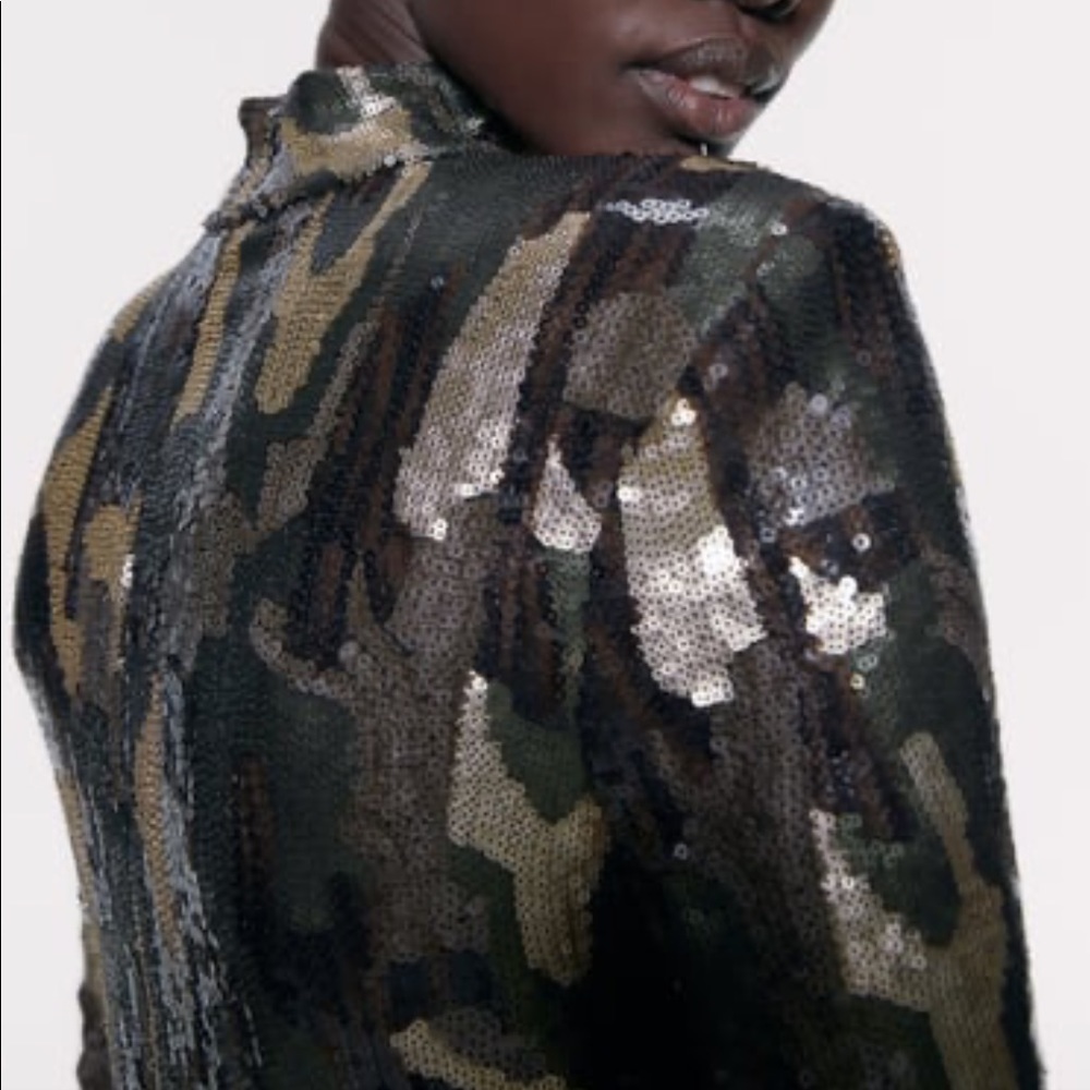 🆕ZaraAnimal Print Sequin Dress - Picture 3 of 7